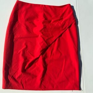 New York & Company Vibrant Red Pencil Skirt